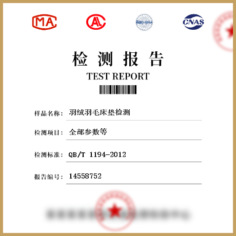 羽絨羽毛床墊檢測